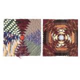 Vtg Pineapple Patchwork Quilt Blocks