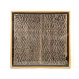 Framed Pre-Columbian Chancay Open-Weave Gauze