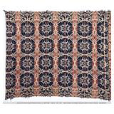Jacquard Coverlet Signed William Hicks 89" x 69"