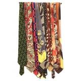 Vtg Novelty Neckties Regal, Goldblatts, Claiborne+