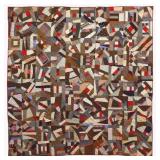 Early Crazy Style Quilt 74" x 74"