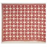 Antique Blooming Lattice Quilt 78" x 65"