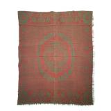 Red Green Jacquard Single Panel 76" x 84"