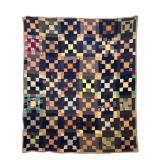 Antique Nine Patch Quilt 72" x 82"