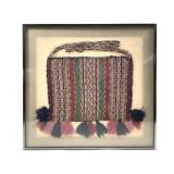 Framed Bolivian Chuspa Coca Bag w/ Strap