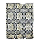 Double Weave Jacquard Medallion & Roses 72" x 77"