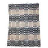 Dusty Rose Overshot Coverlet Fragment 24" x 34"