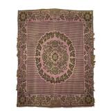Green Magenta Jacquard 76" x 79"
