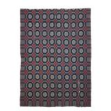 Red White Blue Double Weave Coverlet 87" x 74"