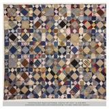 Early Squares & Triangles Quilt 67" x 62"