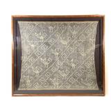 Framed Pre-Columbian Chancay Gauze Headwrap