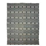 Early Madder Overshot Coverlet 69" x 81"