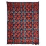 Double Weave Jacquard 19th Century 86" x 69"