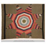 Texas Star Quilt Late 19th Century 86" x 66"