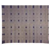 Early Blue White Overshot Coverlet 70" x 88"