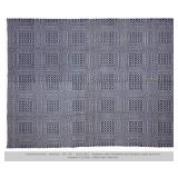 19th Century Overshot Coverlet 90" x 69"