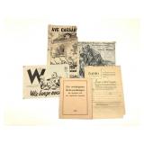 Cartoon Propaganda Leaflets Allied Lib Phrase Bk+