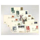 10 United Nations PM Stolow Xmas + 2 NASA 1959-70
