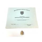 Iraqi Beret Eagle Pin Desert Storm & Army Ach Cert