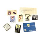 9 Tarantel Propaganda Stickers+ V For Victory +