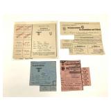 4 Nazi Era Vienna Food Ration Cards Early 1940