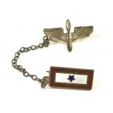Sterling Blue Star  Pin w Army Air Corps Pin