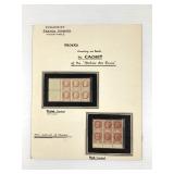 French Marquis WW 2 1.50 Petain Forgery MNH Blocks