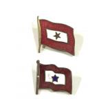 WW2 Blue Star & Gold Star Pins