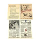 1942 RAF French & Nazi & 2 German Propaganda leafl