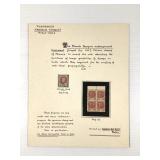 French Marquis WW II 1.50 Petain Forgery MNH Block