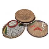 4 Zulu Beaded Beer Pot Lids
