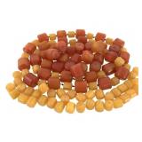 Butterscotch & Cherry Amber Bakelite Bead Necklace