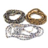 Ghana African Sandcast Beads 9 Strands