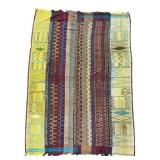Nupe Wrapper w Laid in Weft 74" x 54ï¿½