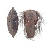 2 Amulet Masks Sepik River Papua New Guinea