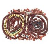 African Trade Disc Beads & Found Niger River Beads