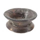 African Terracotta Small Bowl w/ Metal Stand