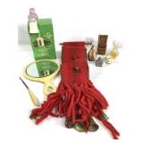 Woven Windchime w Perfume Figures Bell Mirror +