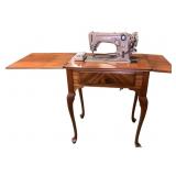 Vtg Singer Sewing Machine 306K w Table