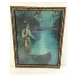 Framed Amateur Pastel of F R Harper Print