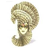 Music Themed Wall Mask w Sheet Music