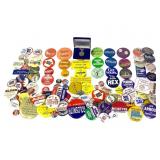 Various Political Tags Pins Reagan Inaug Keychain