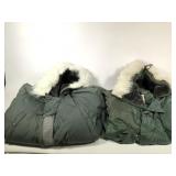Two Used Military Winter Parkas