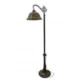 Vtg Style Stain Glass Floor Lamp