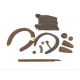 Antique Horse Shoes & Iron