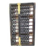 Antique Wood Abbacus w Metal Accents