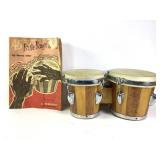 Zim Gar Bongo Set w Sheet Music & Adjustment Key