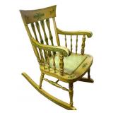 Early Hand Painted Rocking Chair