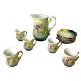 Early 20th -C German Porcelain Chocolate Pot Set