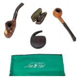 Vtg Pipes & Pipe Stem w Rolex Wood Pipe